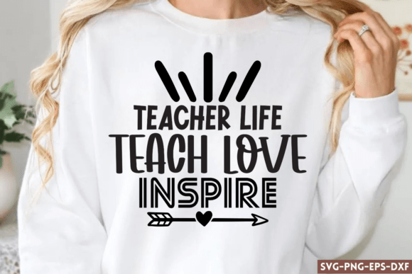 A Designer's Review: Teacher Life Teach Love Inspire SVG