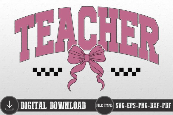 A Designer's Review: The Pink Coquette Bow Teacher Gift SVG