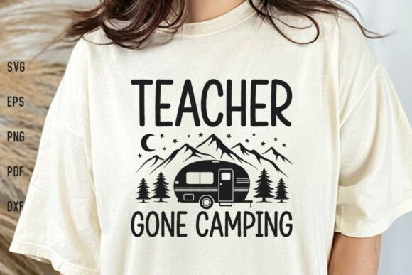 A Professional's Take on the Teacher Gone Camping Embroidery Design