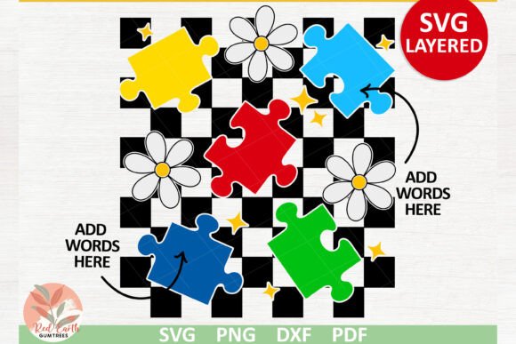 A Retro Puzzle Design for Embroidered Expression