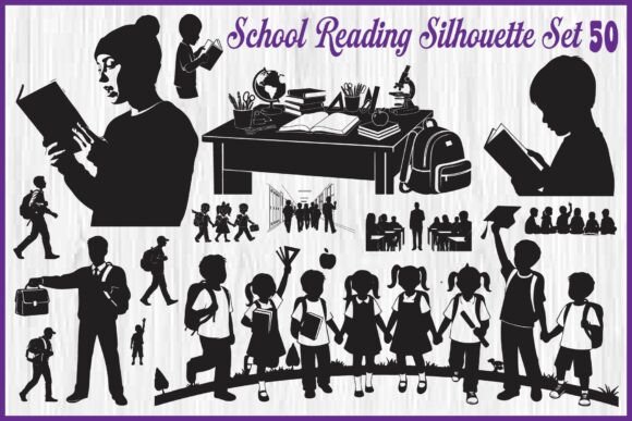 A School Reading Silhouette Set: A Designer's Practical Review