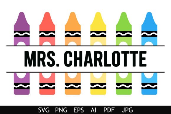 Evaluating the Rainbow Teacher Crayon Name Embroidery Design