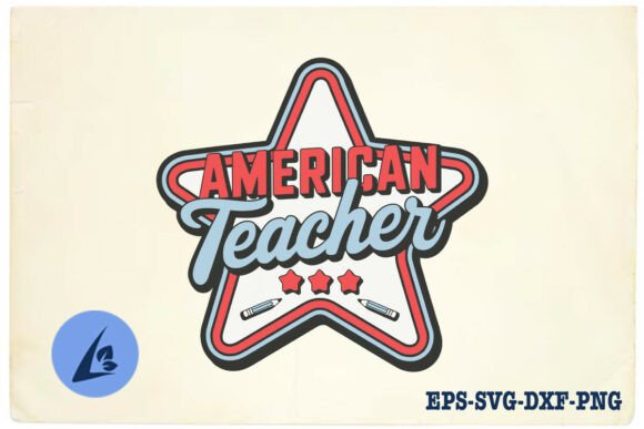 Retro American Teacher 4th of July SVG