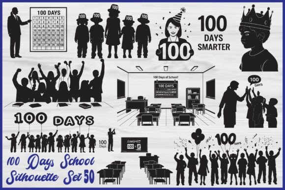 Silhouette Set for the Classroom Celebration