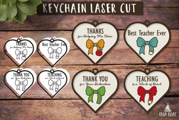 Teacher Appreciation Gift Keychain SVG Review